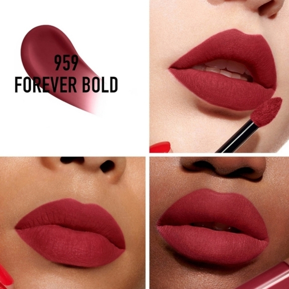 Dior Rouge Dior Transfer Proof Liquid Lipstick: Forever Bold (959), New - Picture 2 of 3
